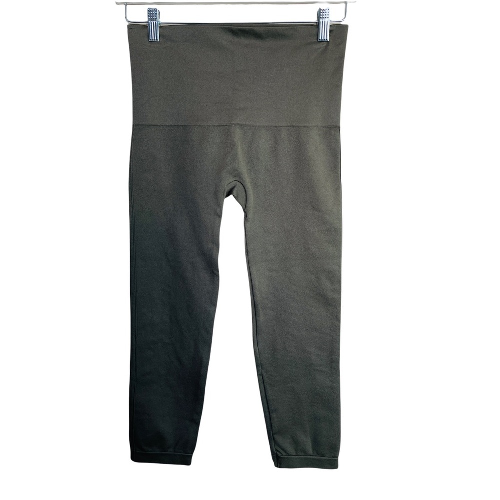 Spanx Look At Me Now Olive Green Crop Leggings Size 1X - Picture 6 of 8